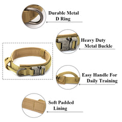 Heavy-Duty Tactical Dog Collar – Durable, Secure & Comfortable