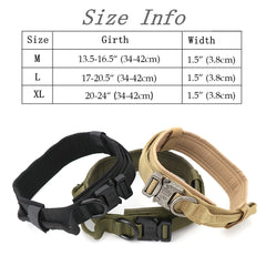 Heavy-Duty Tactical Dog Collar – Durable, Secure & Comfortable